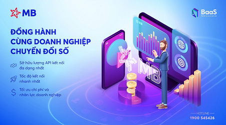 Trên nền tảng MB BaaS, hàng loạt dịch vụ tài chính từ mở tài khoản, gửi tiết kiệm đến thanh toán, bảo hiểm, cho vay và đầu tư được tích hợp liền mạch trên ứng dụng di động của các đối tác. Trên nền tảng MB BaaS, hàng loạt dịch vụ tài chính từ mở tài khoản, gửi tiết kiệm đến thanh toán, bảo hiểm, cho vay và đầu tư được tích hợp liền mạch trên ứng dụng di động của các đối tác.