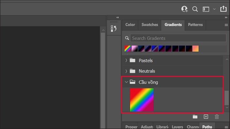 Dễ dàng tạo Gradient cầu vồng trong Photoshop Dễ dàng tạo Gradient cầu vồng trong Photoshop