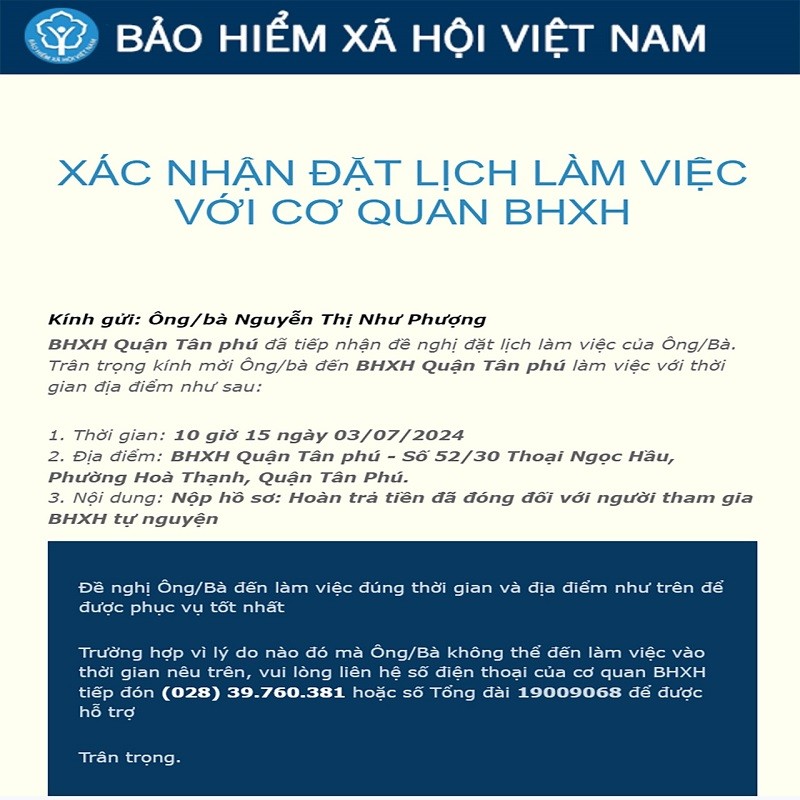 Hướng dẫn đặt lịch hẹn BHXH nhanh chóng, tiết kiệm thời gian