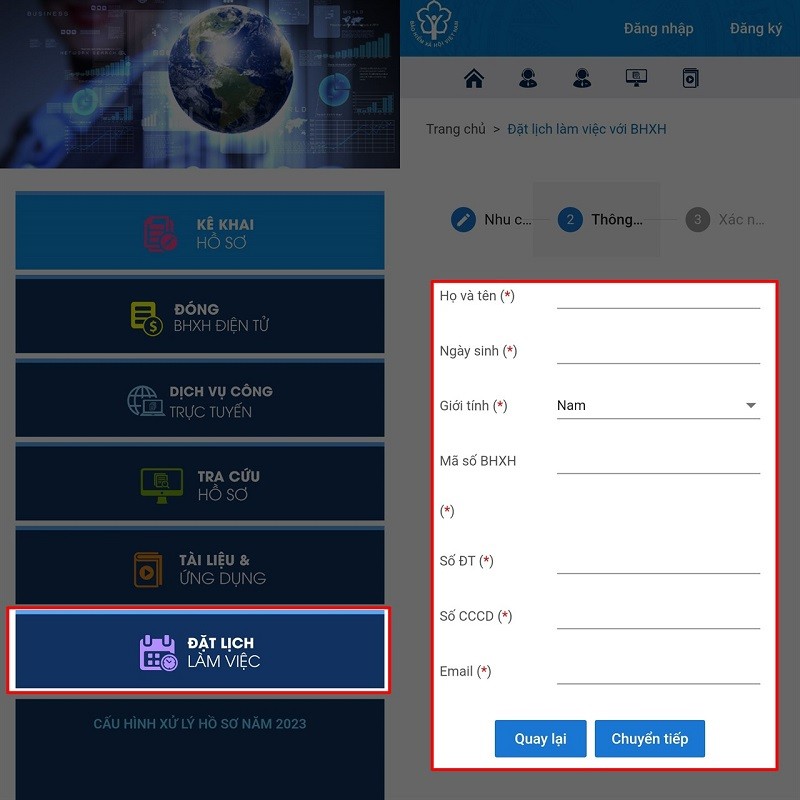 Hướng dẫn đặt lịch hẹn BHXH nhanh chóng, tiết kiệm thời gian