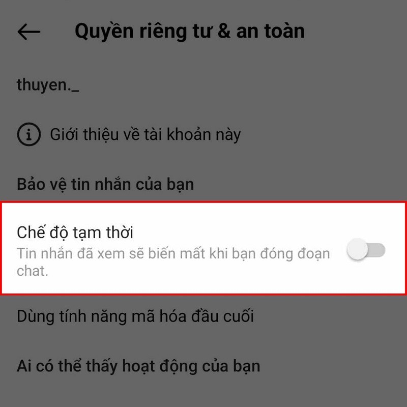 Cách tắt chế độ tin nhắn tạm thời trên Instagram với vài bước đơn giản