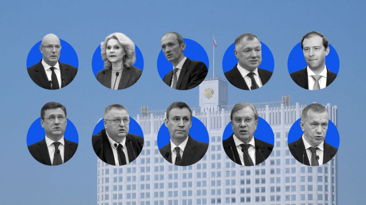 Nội các mới của Nga. (Nguồn: Moscow Times) Nội các mới của Nga. (Nguồn: Moscow Times)