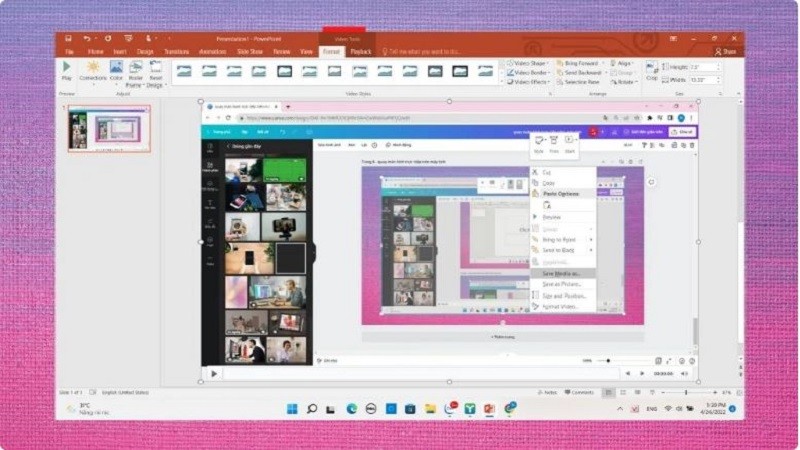 Quay màn hình máy tính có âm thanh đơn giản
