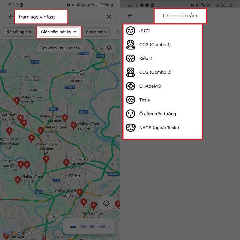 Cách tìm trạm sạc xe điện gần nhanh và chính xác nhất