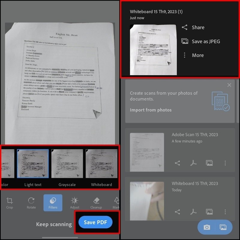 Cách sử dụng Adobe Scan trên điện thoại siêu tiện lợi