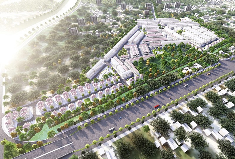 Khu nhà ở Phú Điền 1 khi hoàn thiện. Khu nhà ở Phú Điền 1 khi hoàn thiện.