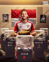 Harry Kane giành danh hiệu Chiếc giày vàng châu Âu mùa giải 2023/24