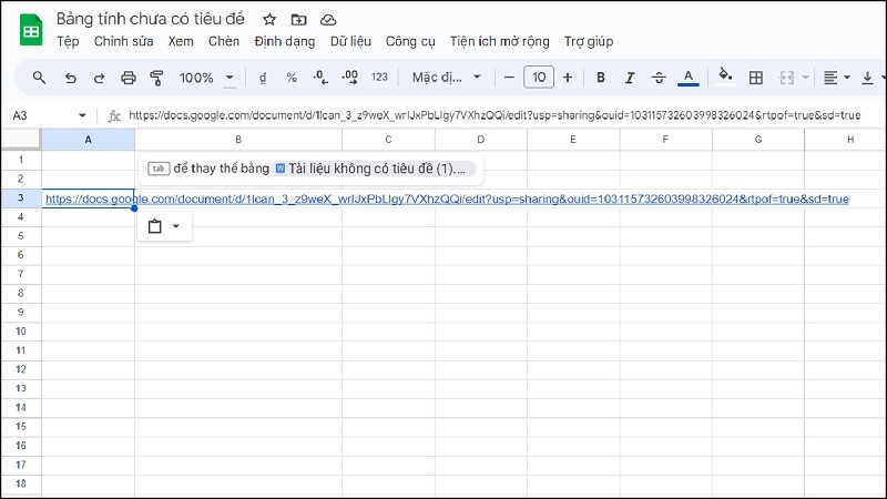 Chèn file Word vào Google Sheets đơn giản mà có thể bạn chưa biết Chèn file Word vào Google Sheets đơn giản mà có thể bạn chưa biết