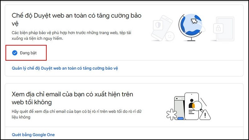 Bật tính năng Safe Browsing giúp bạn duyệt web an toàn hơn