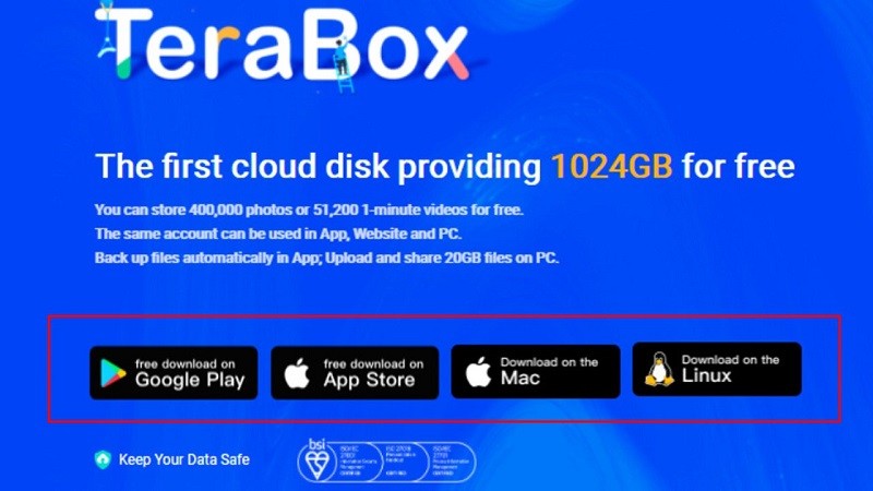 Cách dùng Terabox lưu trữ với 1TB miễn phí mà bạn nên biết Cách dùng Terabox lưu trữ với 1TB miễn phí mà bạn nên biết