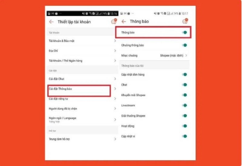 Hướng dẫn cách tắt thông báo Shopee đơn giản, hiệu quả