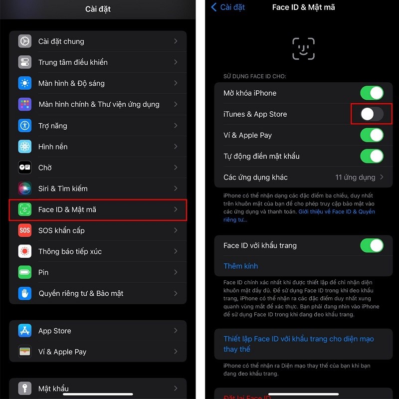 Cách tắt mật khẩu khi tải ứng dụng trên iPhone siêu đơn giản