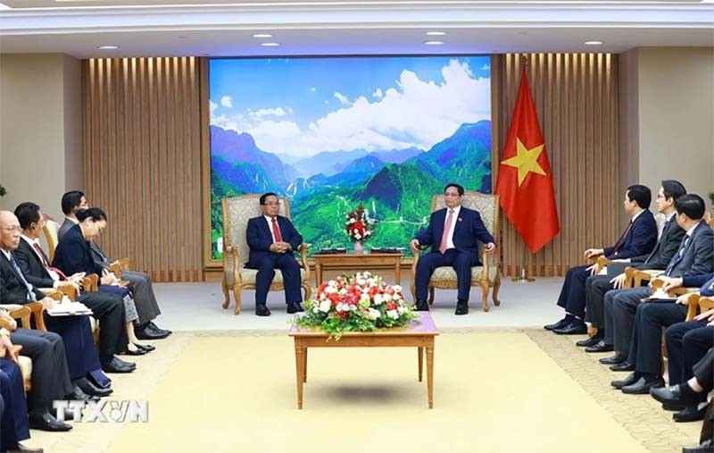Thủ tướng Phạm Minh Chính tiếp Chủ nhiệm Ban Kiểm tra Trung ương, Tổng Thanh tra Nhà nước Lào
