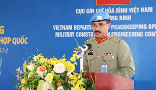 Lực lượng gìn giữ hòa bình Việt Nam đón nhận huy chương cao quý của Phái bộ UNISFA