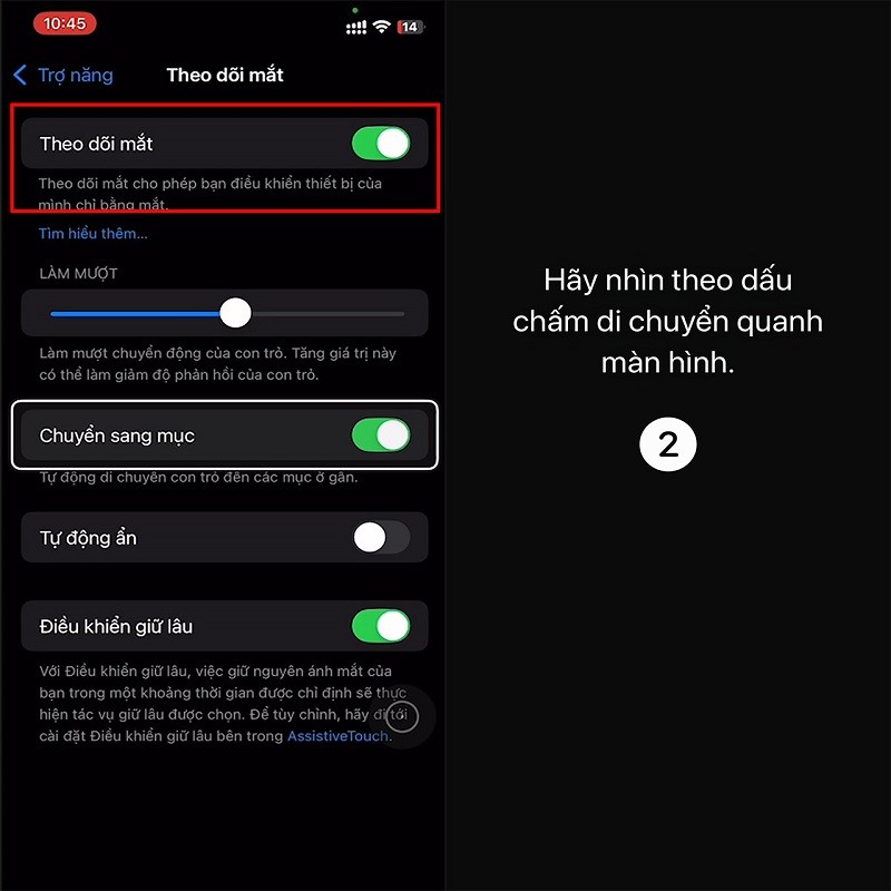 Điều khiển iPhone bằng mắt trên iOS 18 siêu thú vị mà bạn nên thử