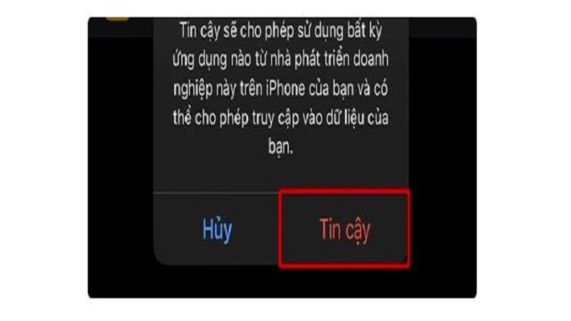 Cách kích hoạt tùy chọn tin cậy iPhone trên các ứng dụng siêu đơn giản