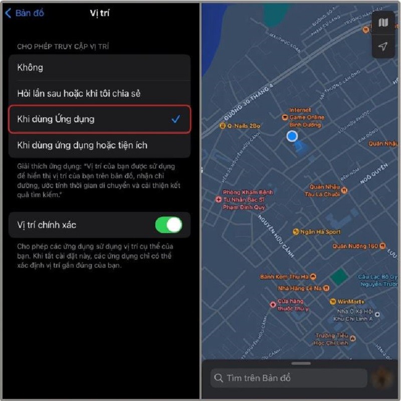 Xác định vị trí hiện tại trên iPhone siêu đơn giản