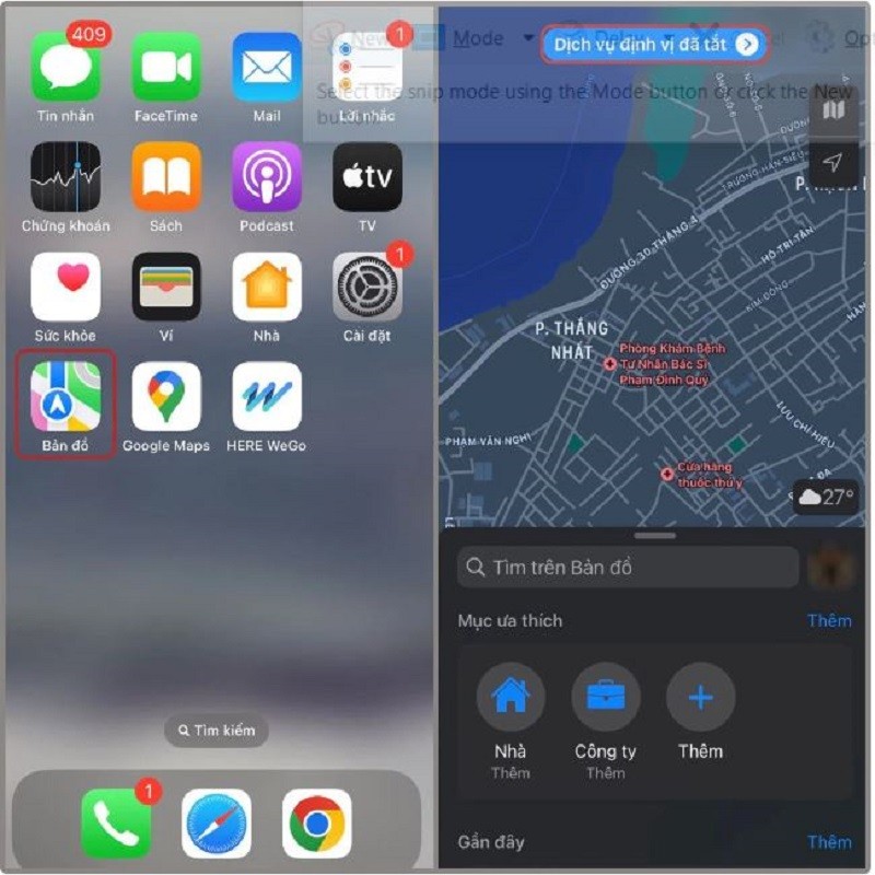 Xác định vị trí hiện tại trên iPhone siêu đơn giản