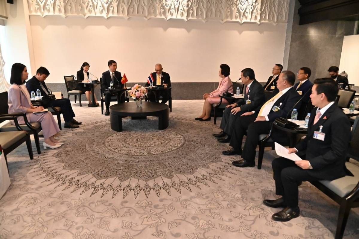 Quang cảnh buổi làm việc tại Trụ sở Quốc hội Thái Lan.