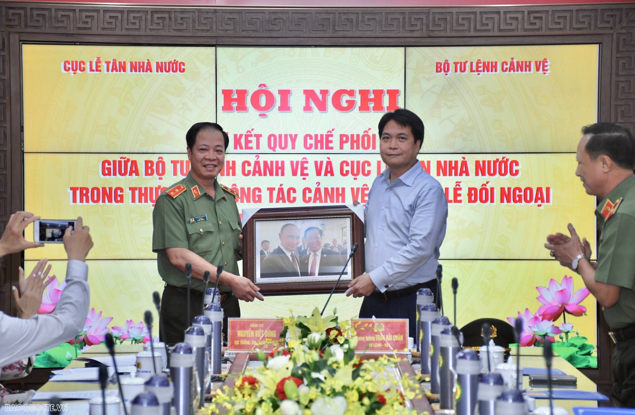 Tăng cường phối hợp công tác cảnh vệ và nghi lễ đối ngoại