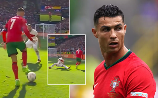 Khoảnh khắc trẻ ra 10 tuổi của Cristiano Ronaldo tại EURO 2024