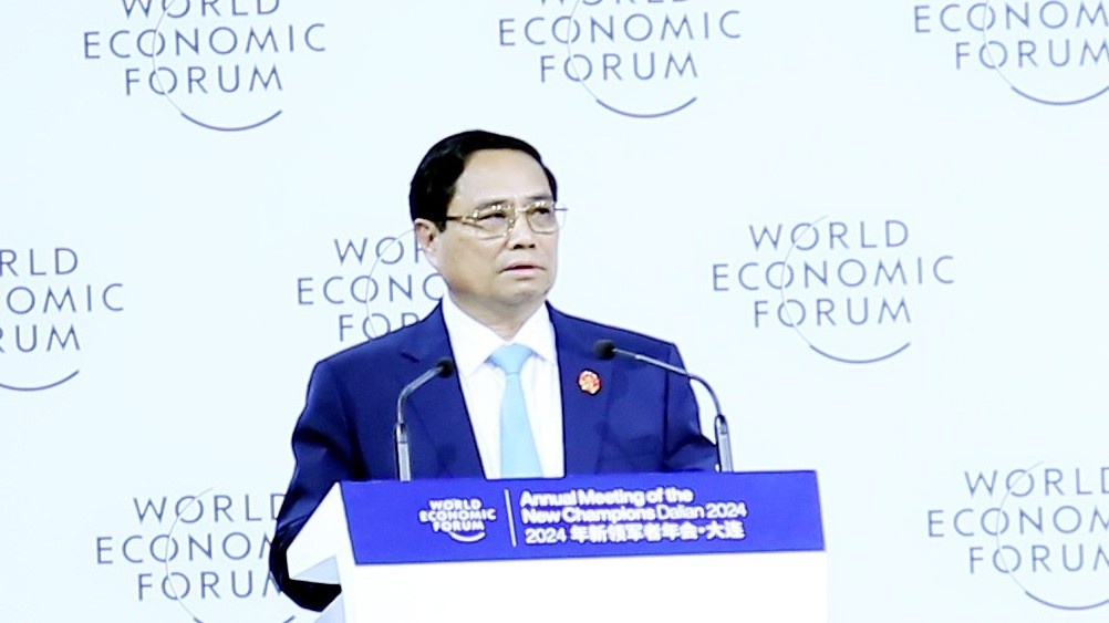 toan van bai phat bieu dac biet cua thu tuong pham minh chinh tai wef dai lien 2024