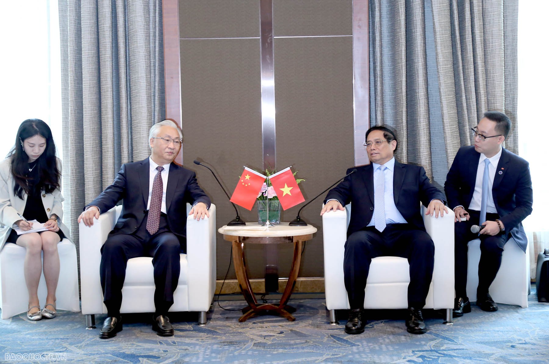 Thủ tướng Phạm Minh Chính tiếp Phó Thủ tướng Trương Quốc Thanh