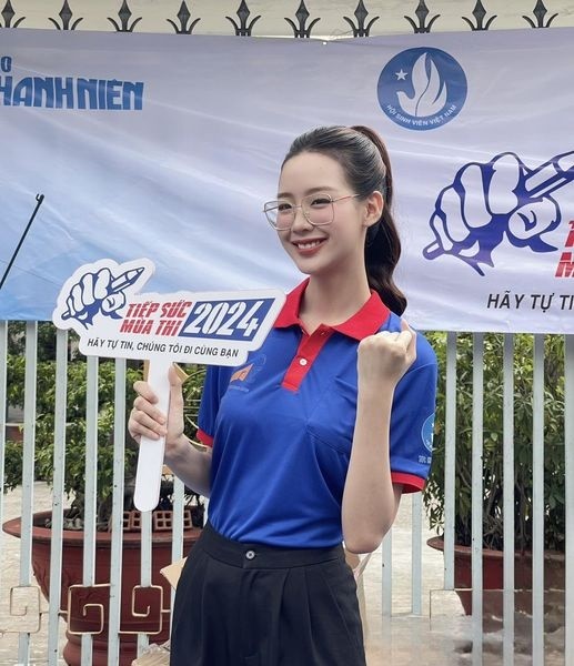 Hoa hậu Bảo Ngọc tiếp sức các sĩ tử kỳ thi tốt nghiệp THPT năm 2024