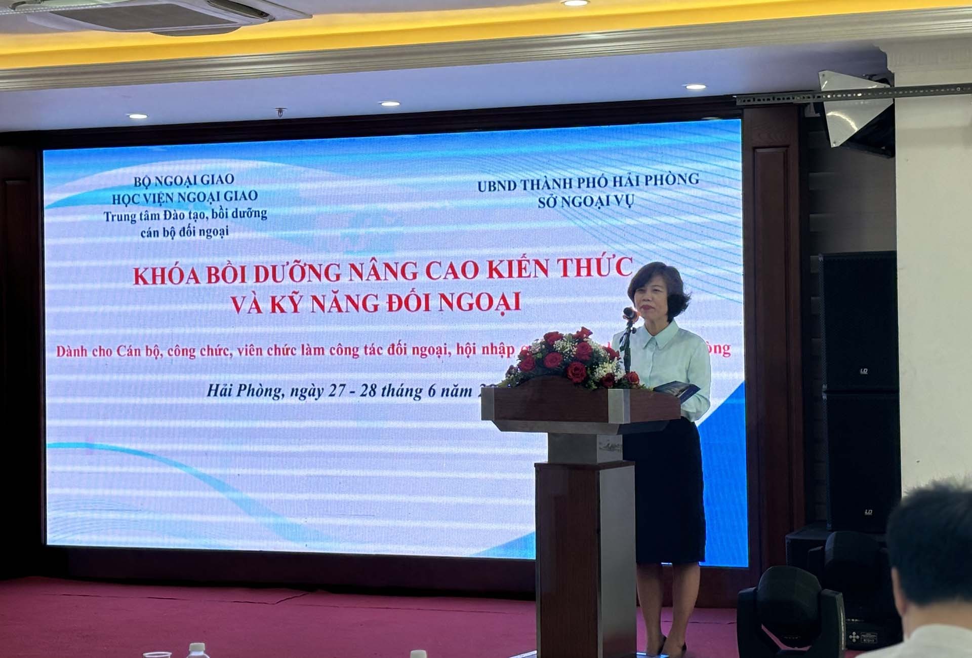 Học viện Ngoại giao tổ chức khóa bồi dưỡng dành cho công chức, viên chức của thành phố Hải Phòng
