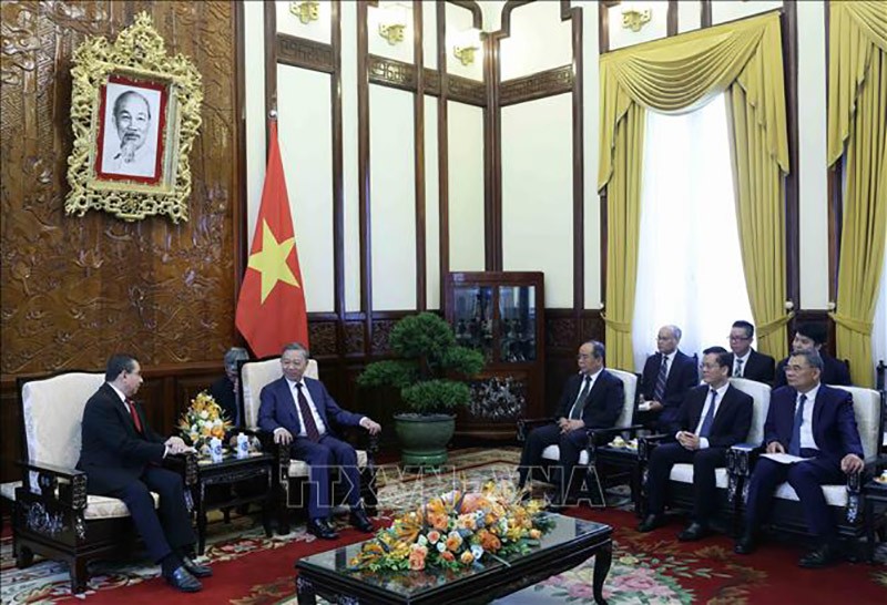 Chủ tịch nước Tô Lâm tiếp Đại sứ Colombia