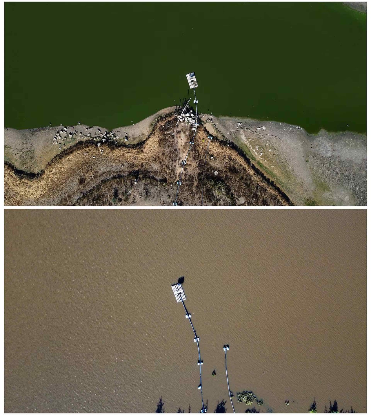 Các hồ khô cạn ở Chile ‘hồi sinh’ sau những trận mưa như trút nước