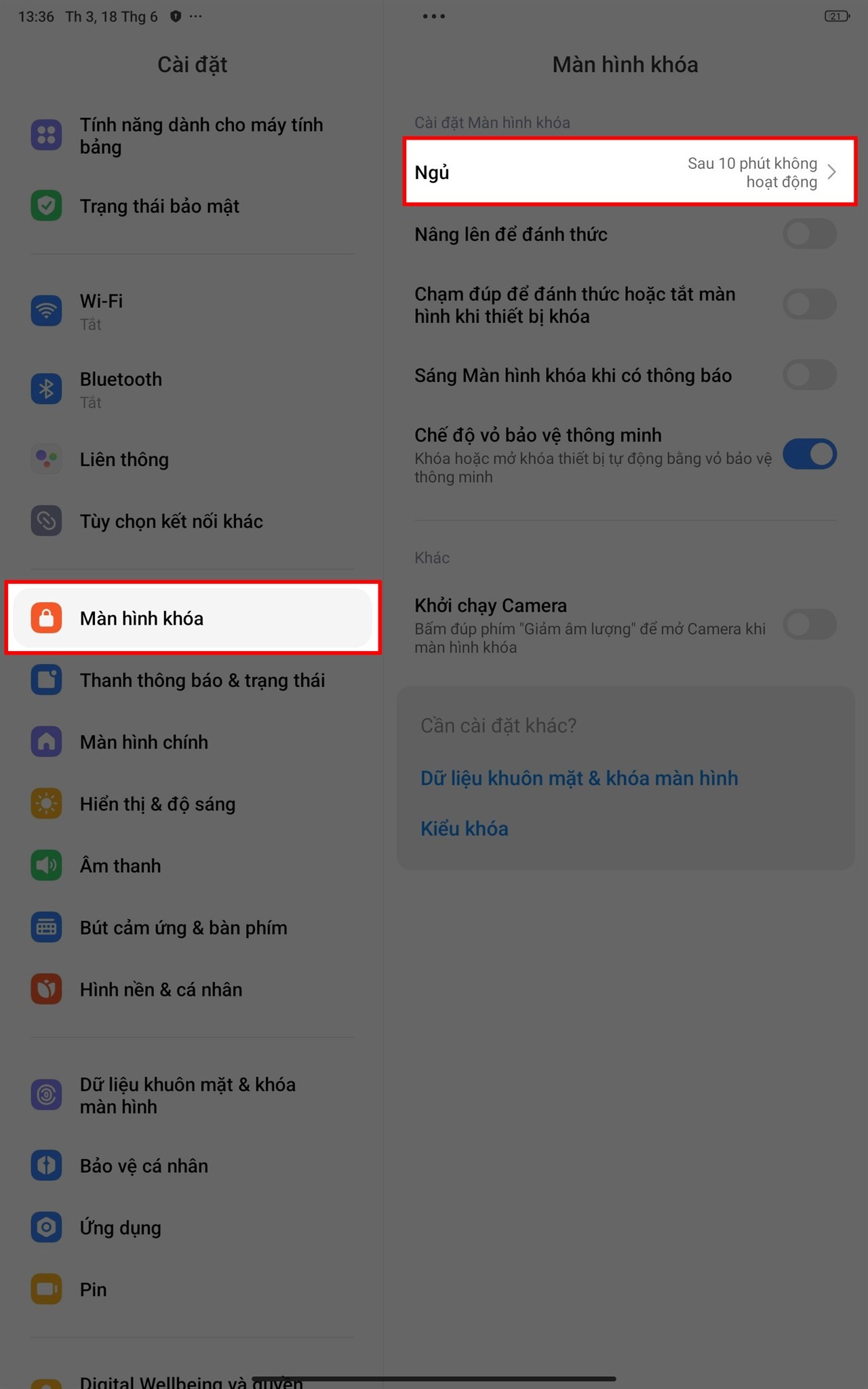 Cách chỉnh thời gian tắt màn hình tự động trên Redmi Pad Pro đơn giản