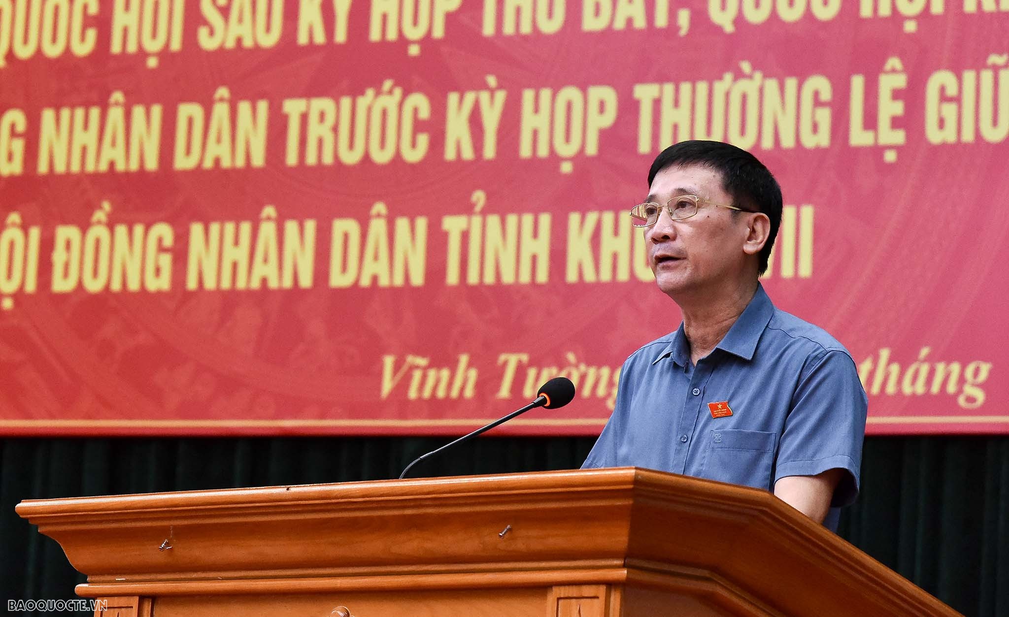 Bộ trưởng Ngoại giao Bùi Thanh Sơn tiếp xúc cử tri tại huyện Vĩnh Tường, Vĩnh Phúc