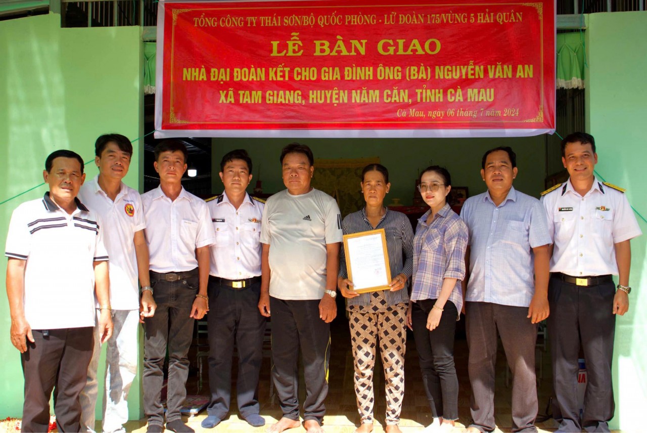 cac don vi ban giao nha dai doan ket tai tinh ca mau