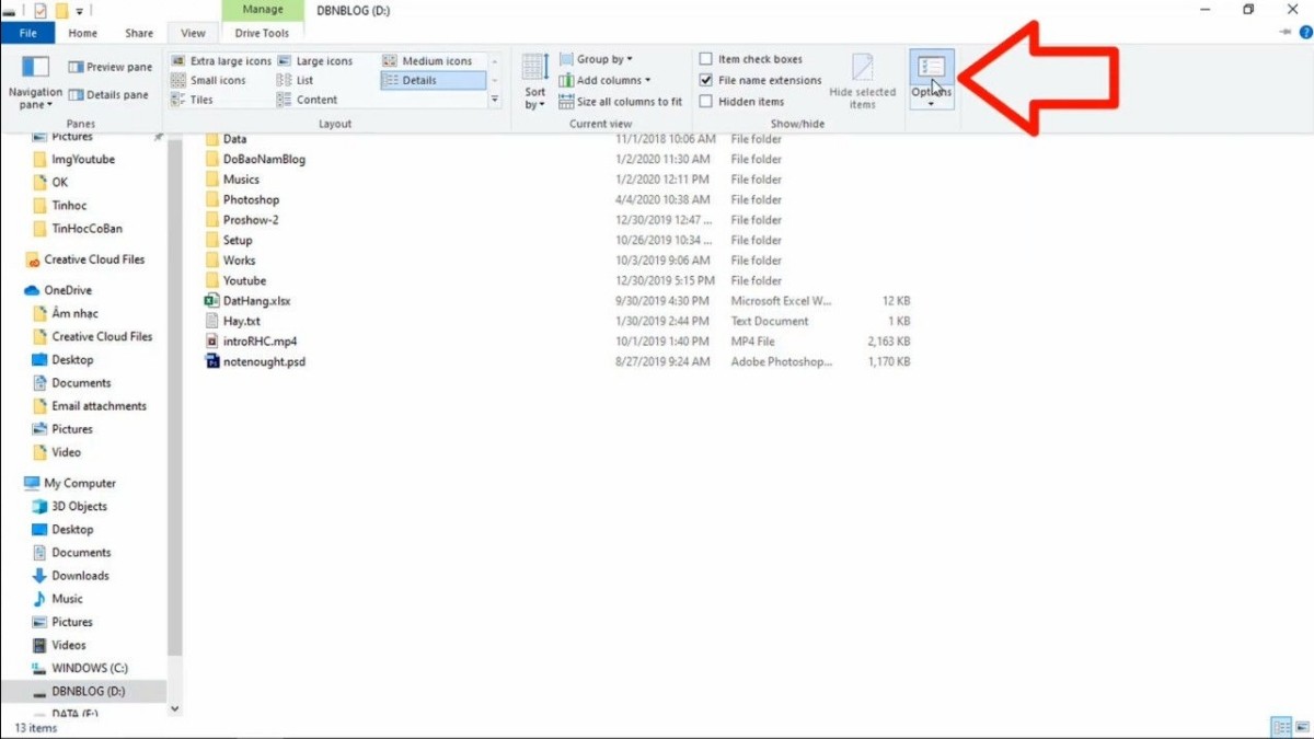 Hướng dẫn 2 cách hiện file ẩn trên Windows 10 nhanh chóng Hướng dẫn 2 cách hiện file ẩn trên Windows 10 nhanh chóng