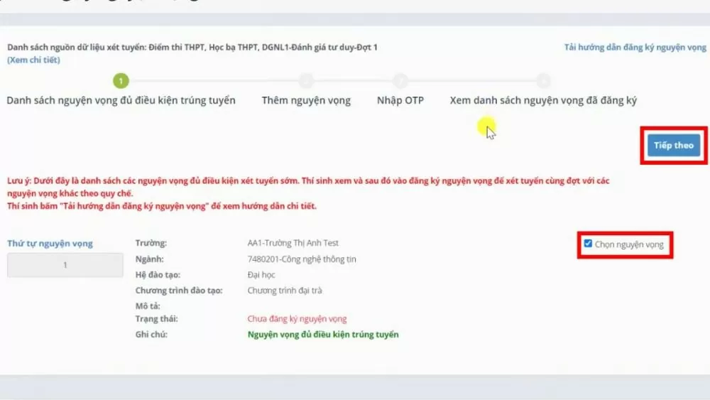 Cách đăng ký nguyện vọng đại học online siêu đơn giản Cách đăng ký nguyện vọng đại học online siêu đơn giản
