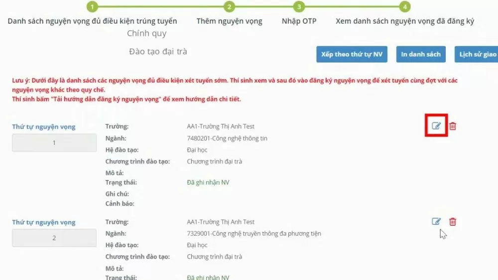 Cách đăng ký nguyện vọng đại học online siêu đơn giản Cách đăng ký nguyện vọng đại học online siêu đơn giản