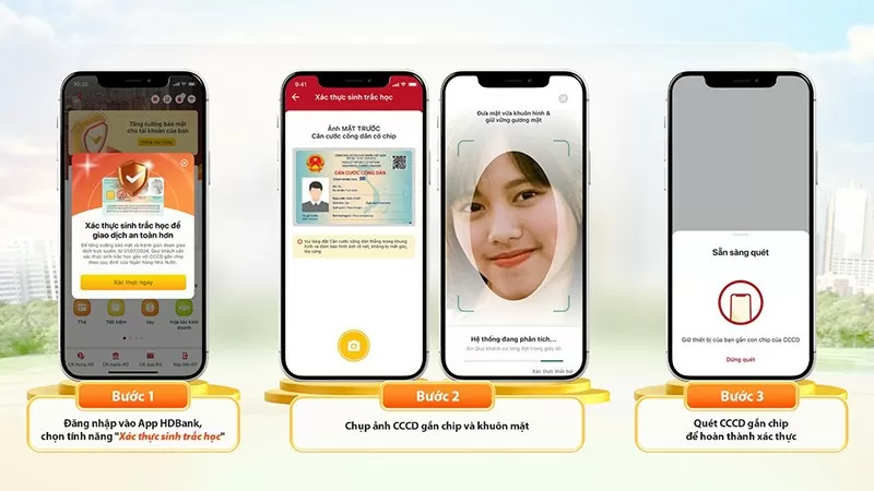 Hướng dẫn cách cập nhật sinh trắc học ngân hàng HDBank Hướng dẫn cách cập nhật sinh trắc học ngân hàng HDBank