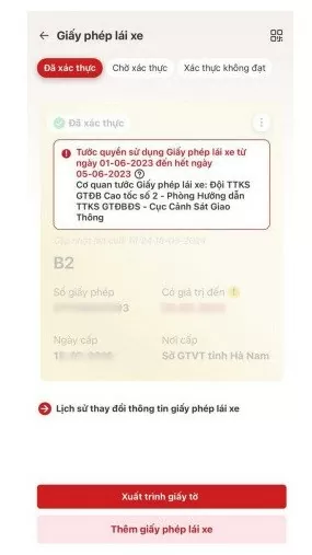 Cách xem giấy phép lái xe bị tước trên VNeID mới nhất Hướng dẫn cách xem giấy phép lái xe bị tước trên VNeID mới nhất