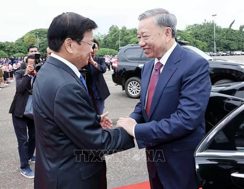Lễ đón chính thức Chủ tịch nước Tô Lâm thăm cấp Nhà nước tới CHDCND Lào Lễ đón chính thức Chủ tịch nước Tô Lâm thăm cấp Nhà nước tới CHDCND Lào