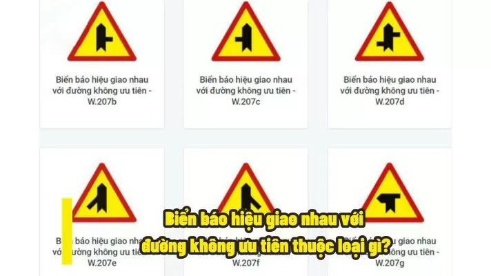 Biển báo hiệu giao nhau với đường không ưu tiên thuộc loại gì? Biển nào báo hiệu giao nhau với đường không ưu tiên hiện nay?