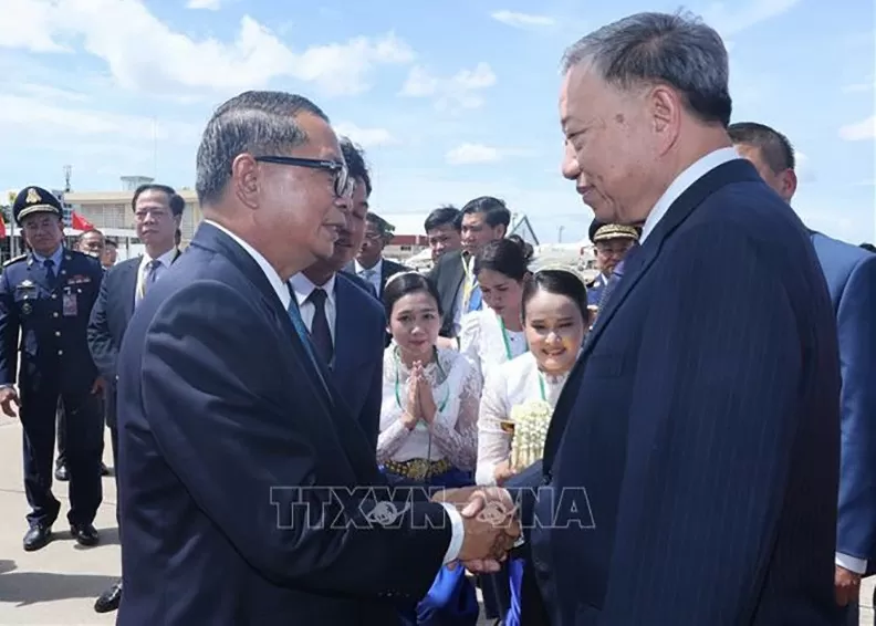 Chủ tịch nước Tô Lâm đến Phnom Penh, bắt đầu chuyến thăm cấp Nhà nước tới Vương quốc Campuchia Chủ tịch nước Tô Lâm đến Phnom Penh, bắt đầu chuyến thăm cấp Nhà nước tới Vương quốc Campuchia