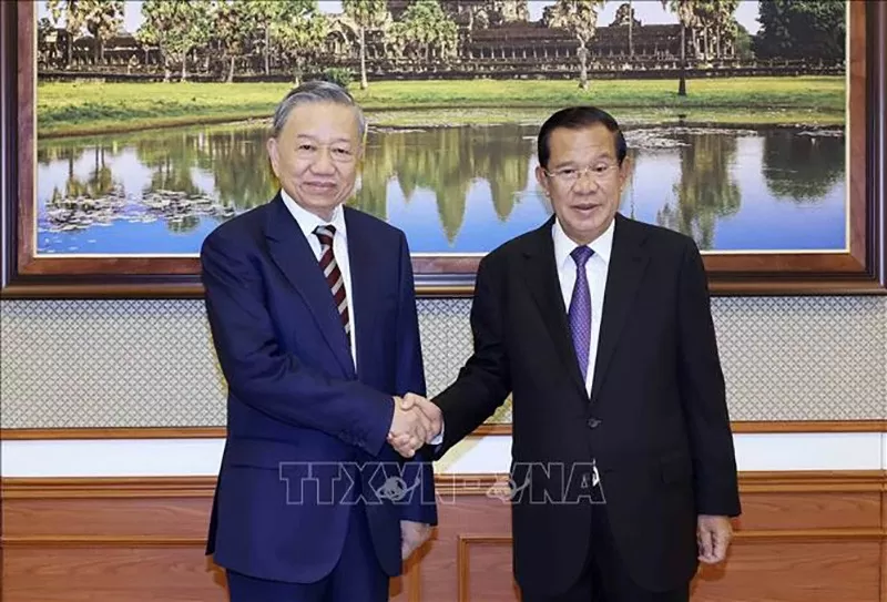 Chủ tịch nước Tô Lâm hội đàm với Chủ tịch Đảng CPP, Chủ tịch Thượng viện Campuchia Hun Sen Chủ tịch nước Tô Lâm hội đàm với Chủ tịch Đảng CPP, Chủ tịch Thượng viện Campuchia Hun Sen