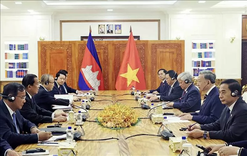 Chủ tịch nước Tô Lâm hội đàm với Chủ tịch Đảng CPP, Chủ tịch Thượng viện Campuchia Hun Sen Chủ tịch nước Tô Lâm hội đàm với Chủ tịch Đảng CPP, Chủ tịch Thượng viện Campuchia Hun Sen