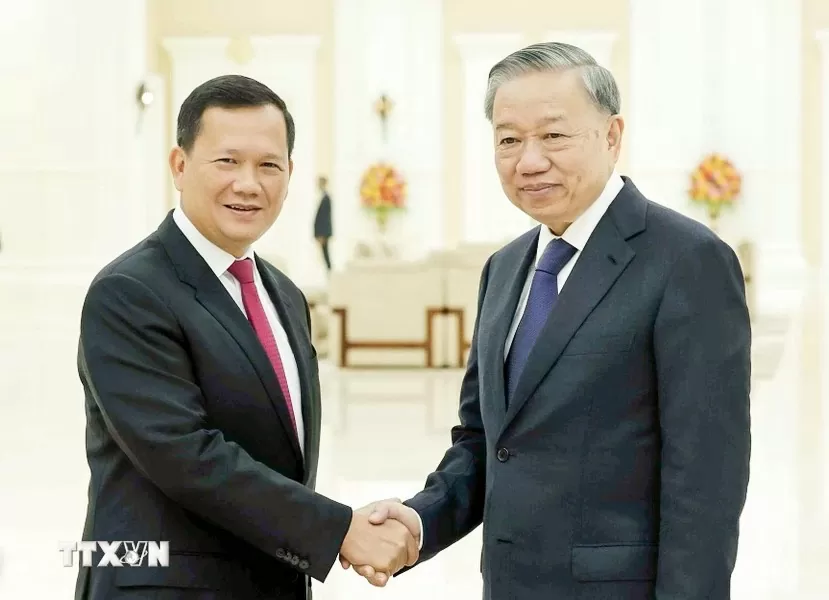 Chủ tịch nước Tô Lâm hội đàm với Thủ tướng Campuchia Hun Manet Chủ tịch nước Tô Lâm hội đàm với Thủ tướng Campuchia Hun Manet