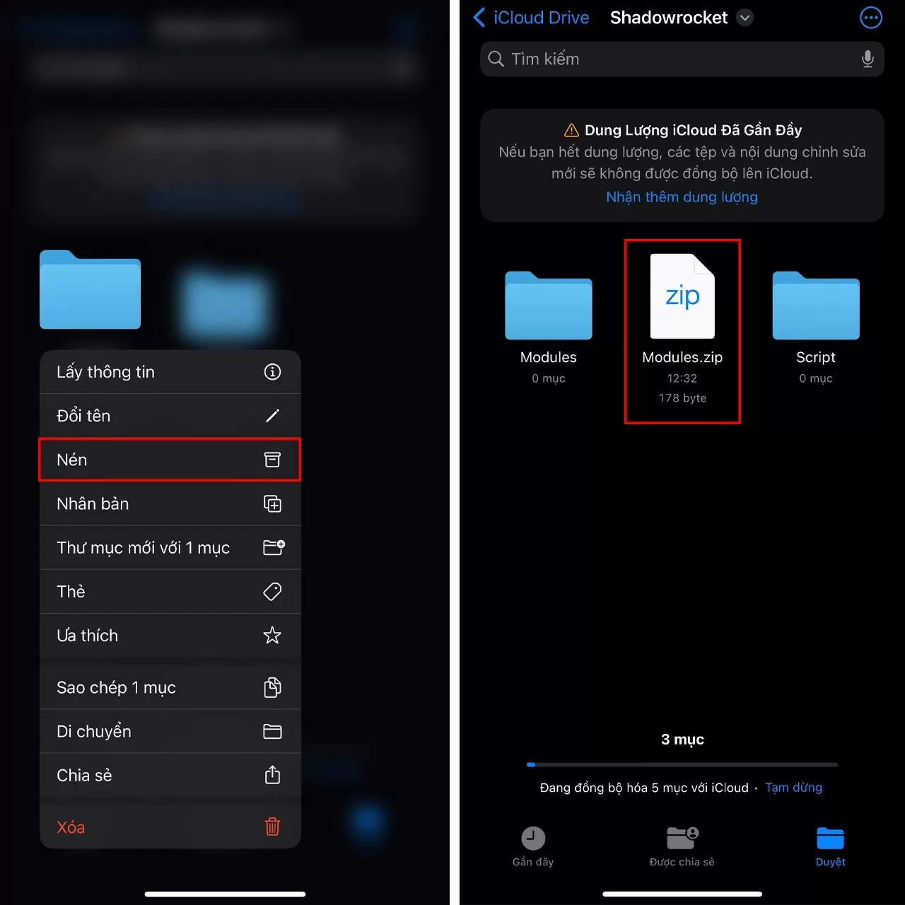 Hướng dẫn nén file trực tiếp trên iPhone mà không cần cài thêm ứng dụng Hướng dẫn nén file trực tiếp trên iPhone mà không cần cài thêm ứng dụng