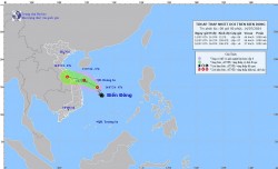 Dự báo thời tiết: Áp thấp nhiệt đới ở Biển Đông gây mưa to đến rất to tại Bắc và Trung Trung Bộ