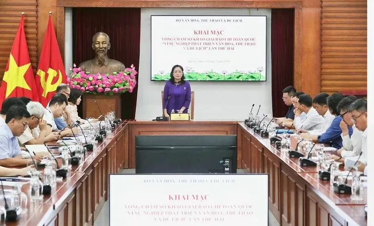 Khai mạc chấm sơ khảo Giải Báo chí toàn quốc 'Vì sự nghiệp phát triển văn hoá, thể thao và du lịch' Khai mạc chấm sơ khảo Giải Báo chí toàn quốc 'Vì sự nghiệp phát triển văn hoá, thể thao và du lịch'