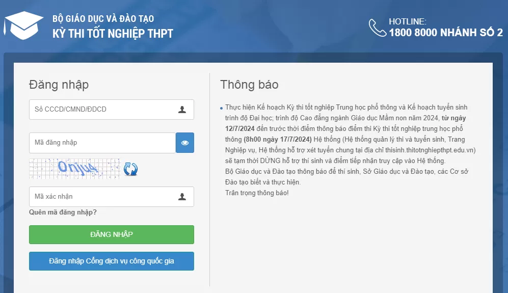 Hướng dẫn cách tra cứu điểm thi tốt nghiệp THPT 2024 nhanh nhất trên website của Bộ Giáo dục và Đào tạo Hướng dẫn cách tra cứu điểm thi tốt nghiệp THPT 2024 nhanh nhất trên website của Bộ Giáo dục và Đào tạo
