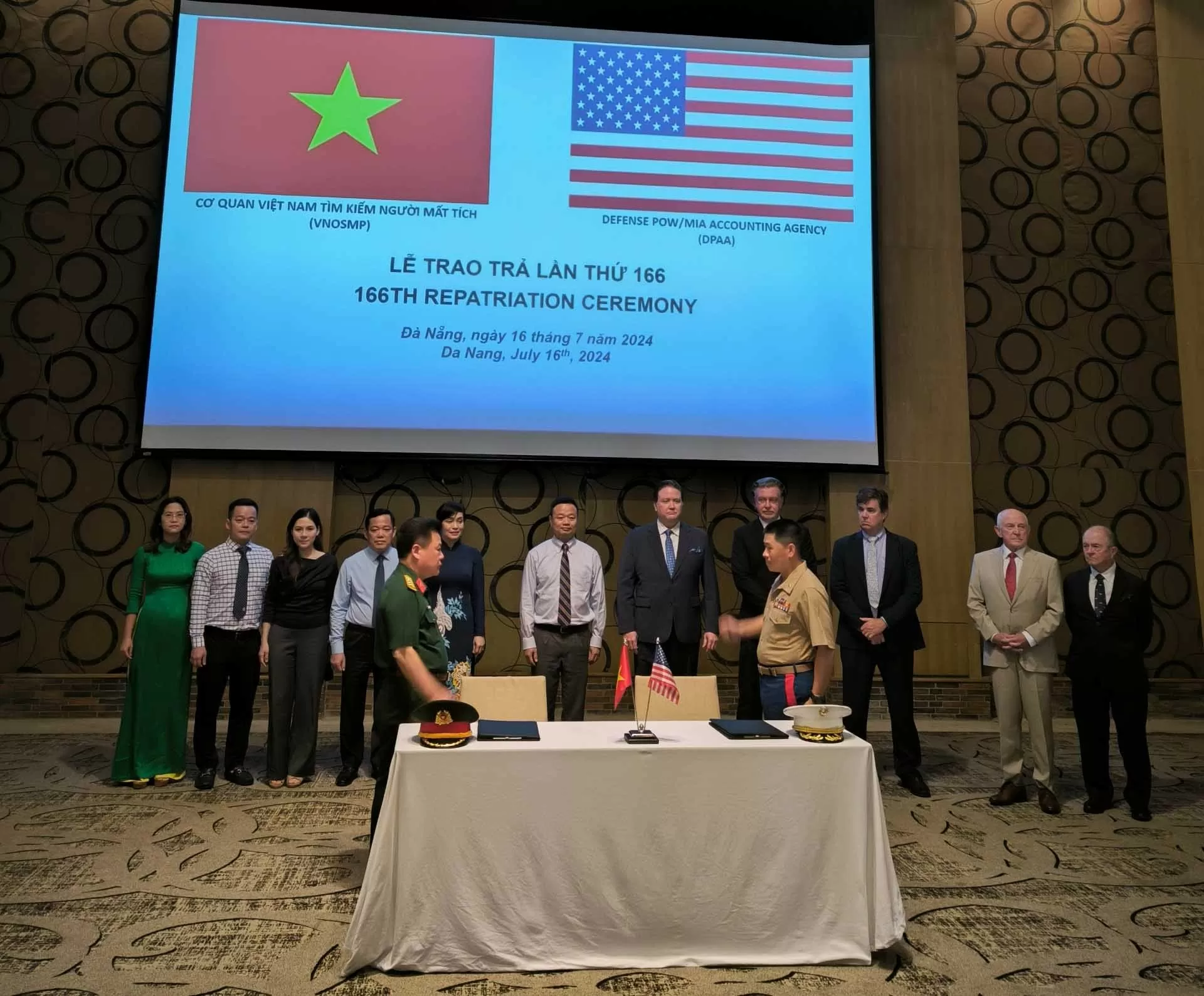 Lễ hồi hương hài cốt quân nhân Hoa Kỳ lần thứ 166 Lễ hồi hương hài cốt quân nhân Hoa Kỳ lần thứ 166